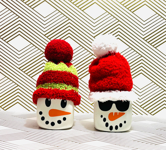 Snowmen Single Cubes Assorted Sock Hats