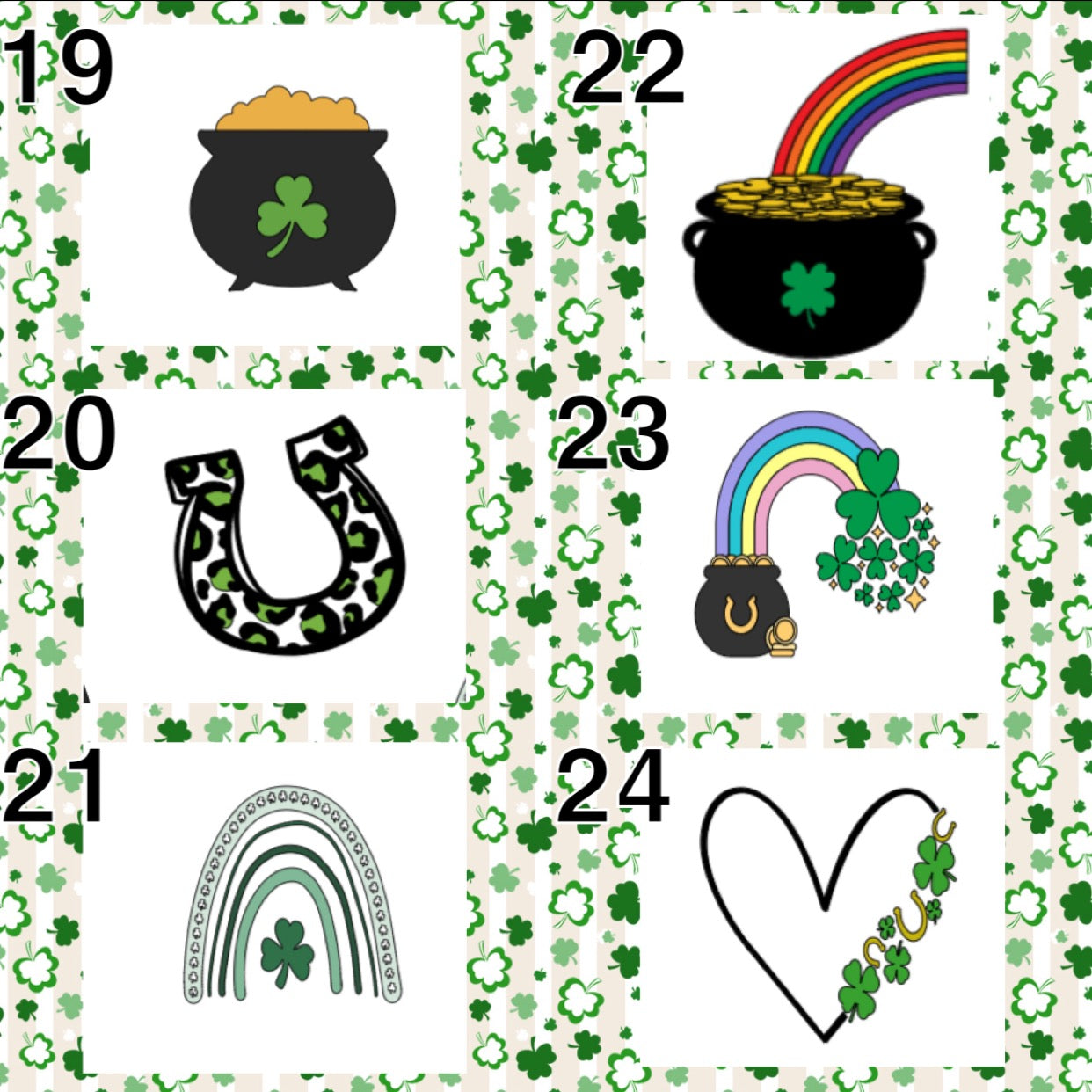 St. Patrick’s Day Customizable Cube Decorations