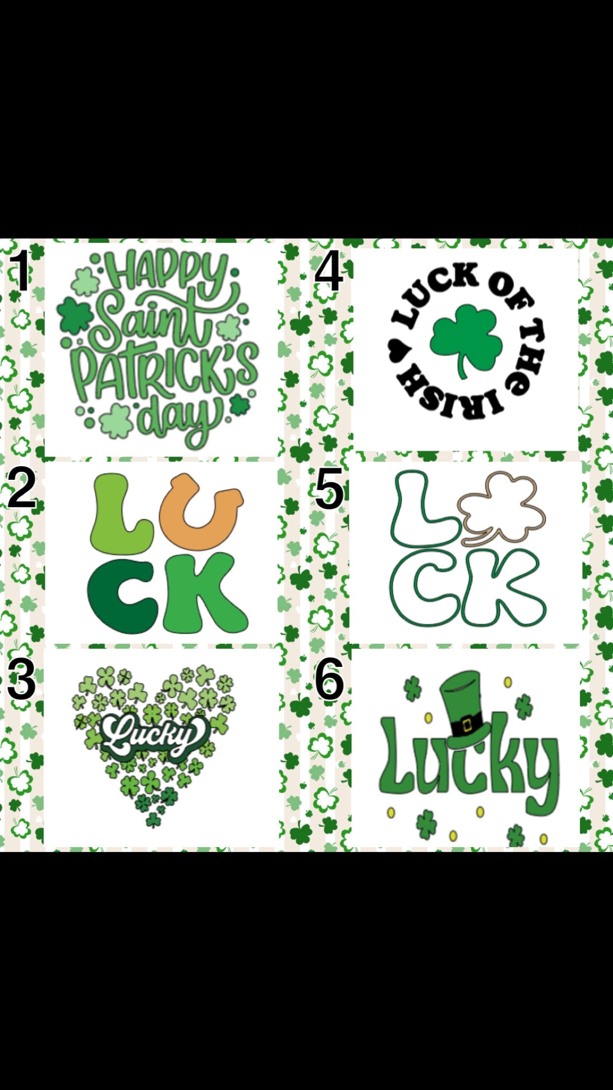 St. Patrick’s Day Customizable Cube Decorations